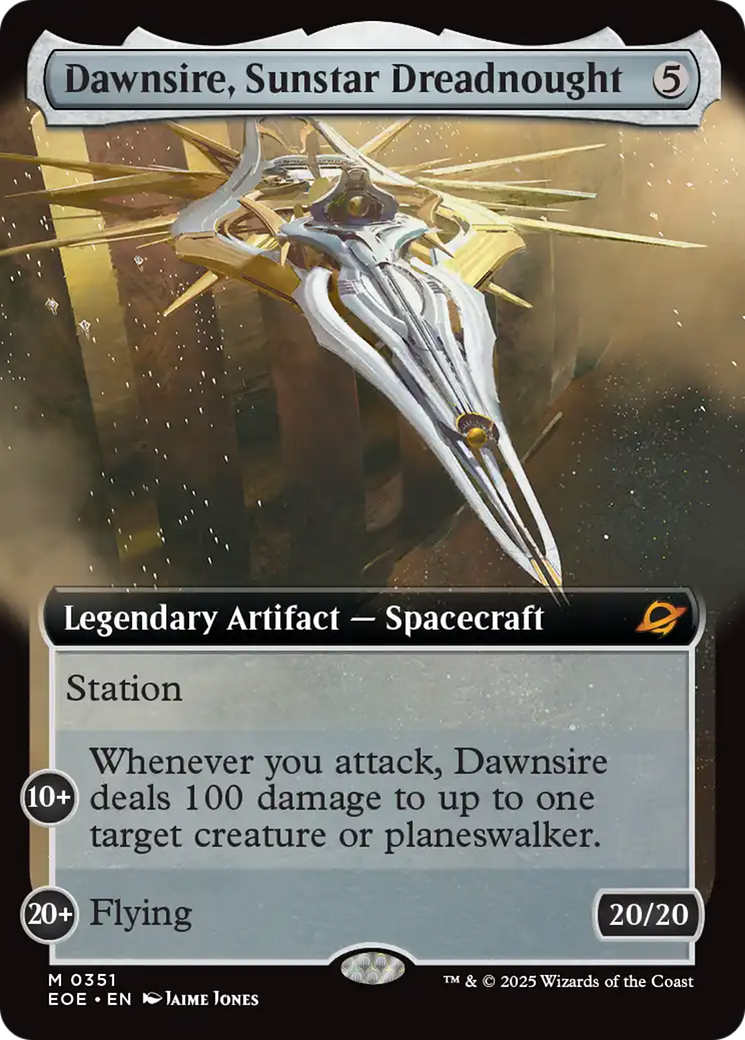 Dawnsire, Sunstar Dreadnought (Extended Art) [Edge of Eternities] | The CG Realm