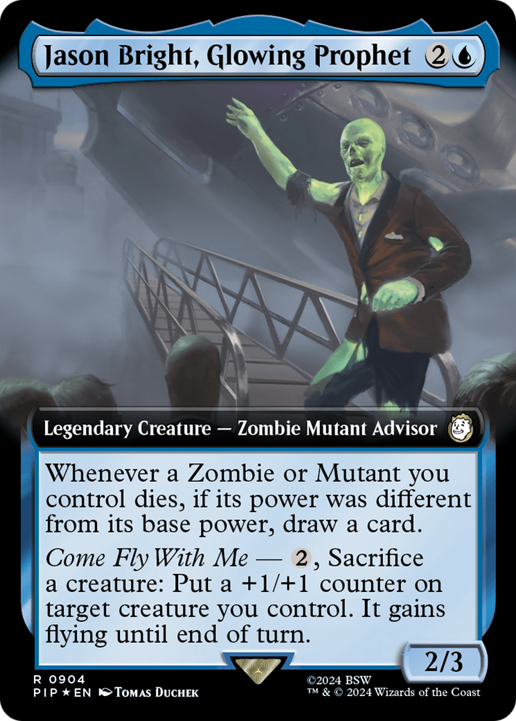 Jason Bright, Glowing Prophet (Extended Art) (Surge Foil) [Fallout] | The CG Realm