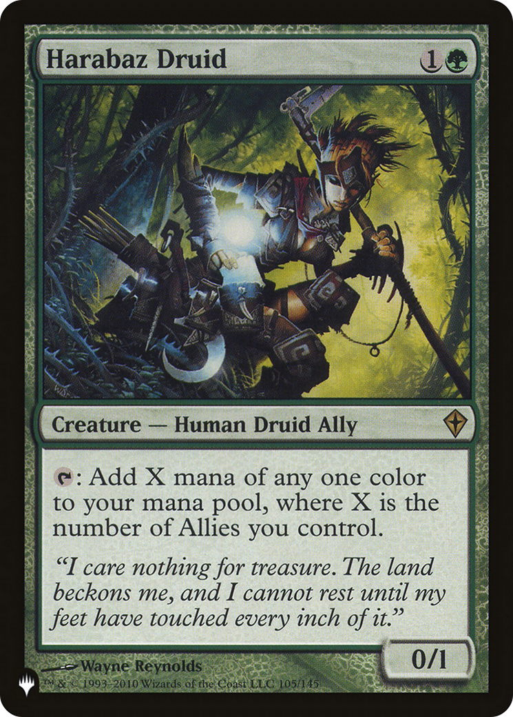 Harabaz Druid (WWK) [The List] | The CG Realm
