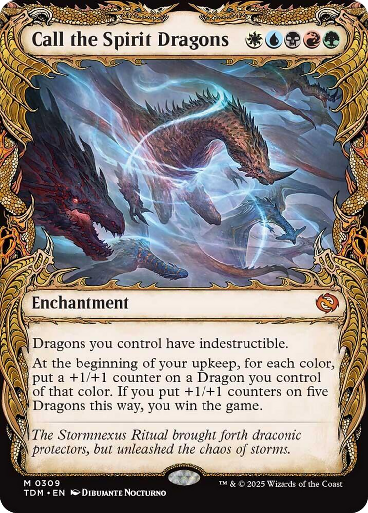 Call the Spirit Dragons (Showcase) [Tarkir: Dragonstorm] | The CG Realm