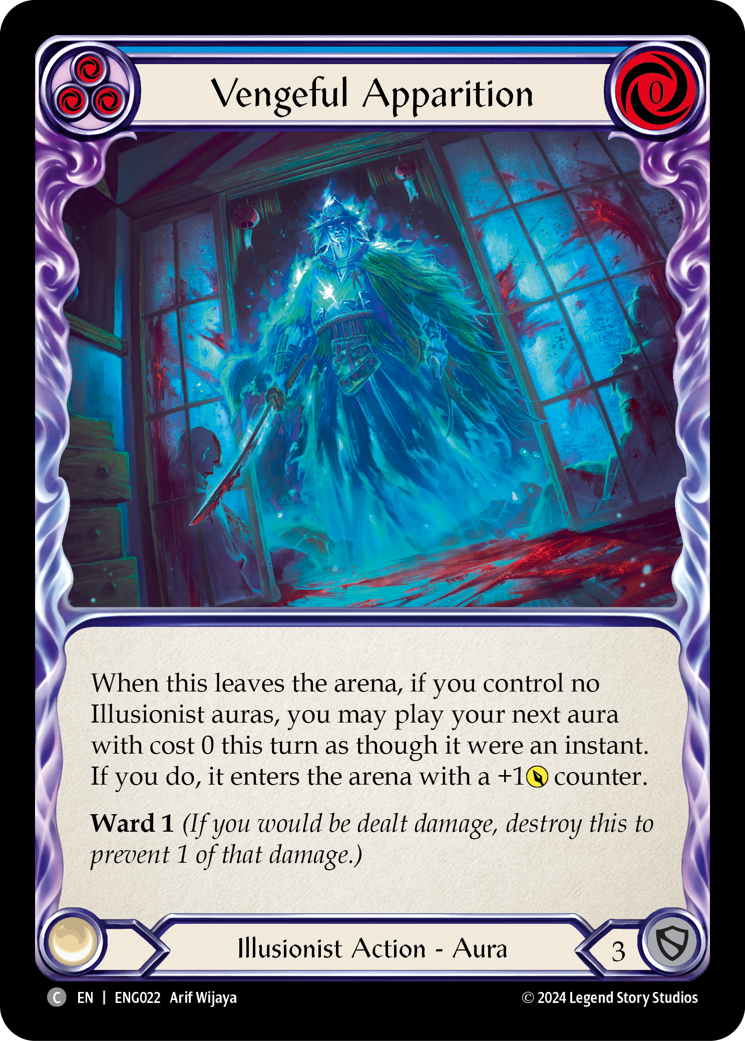 Vengeful Apparition [ENG022] (Part the Mistveil Enigma Blitz Deck) | The CG Realm