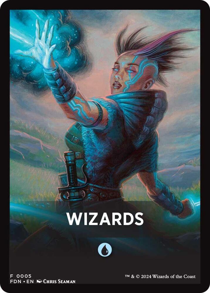 Wizards Theme Card [Foundations Tokens] | The CG Realm
