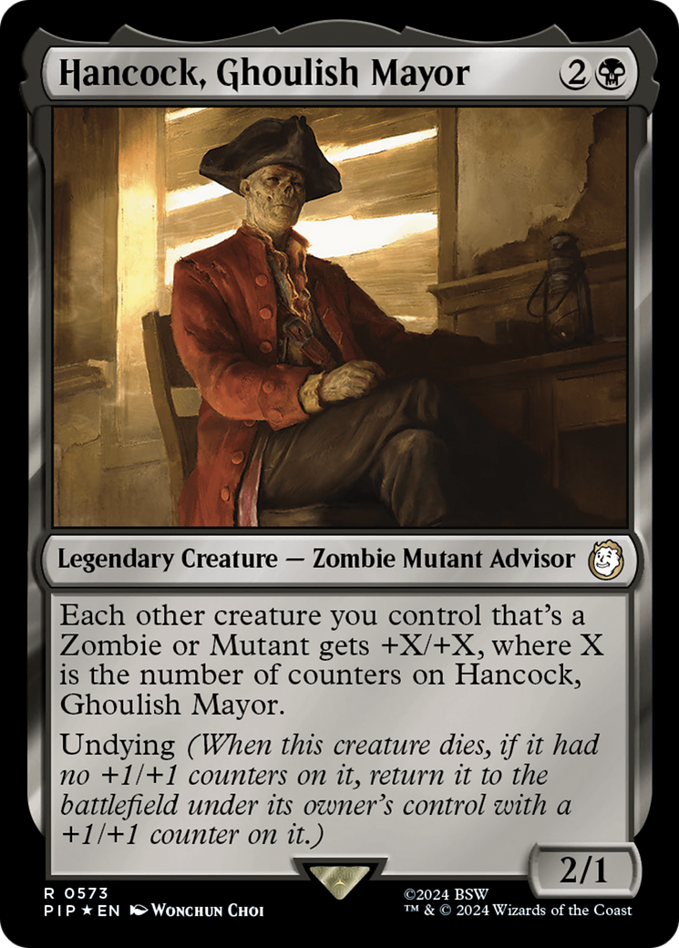Hancock, Ghoulish Mayor (Surge Foil) [Fallout] | The CG Realm