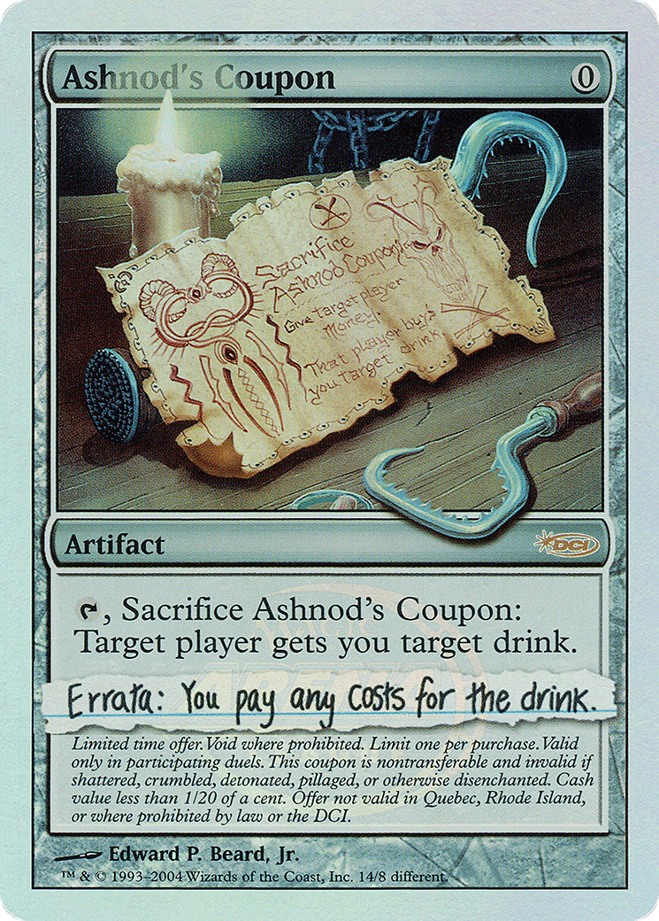 Ashnod's Coupon (ARENA-) - Arena League 2004 Foil