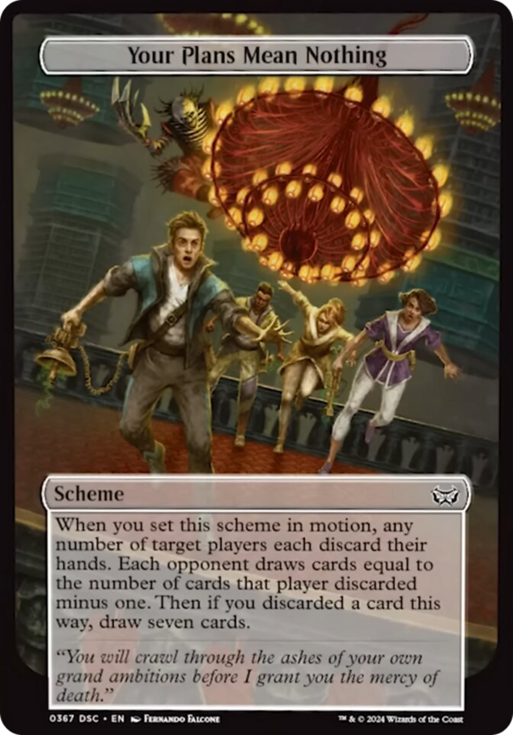 Your Plans Mean Nothing (Full Art) (A:DSC-367) - Duskmourn: House of Horror Commander