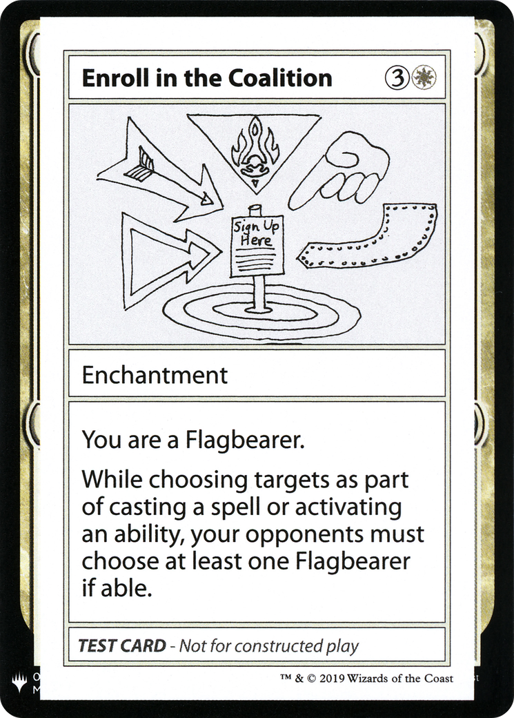 Enroll in the Coalition (CMB1-) - Mystery Booster Playtest Cards 2019