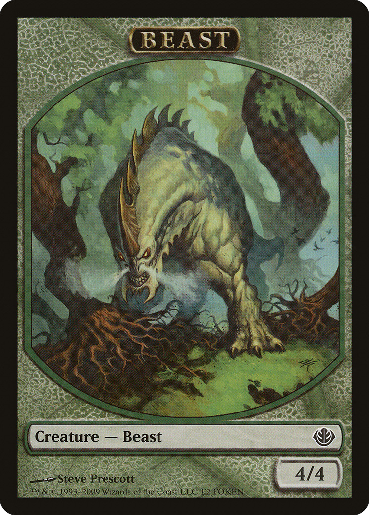 Beast Token (4/4) (DDD-0T2) - Duel Decks: Garruk vs. Liliana Tokens