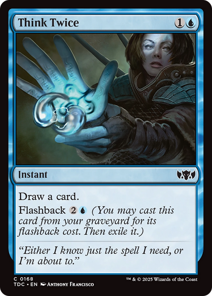 Think Twice [Tarkir: Dragonstorm Commander] | The CG Realm
