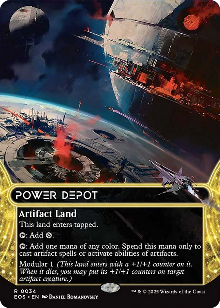 Power Depot (0034) (Borderless) [Edge of Eternities: Stellar Sights] | The CG Realm