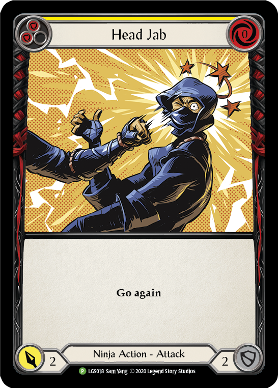 Head Jab (Yellow) [LGS018] (Promo)  Rainbow Foil | The CG Realm