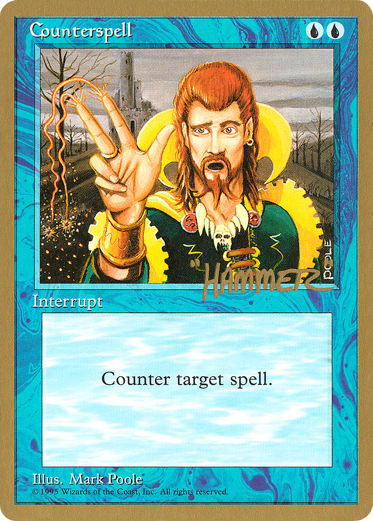 Counterspell - 1996 Shawn "Hammer" Regnier (4ED) (WCD-) - Pro Tour Collector Set