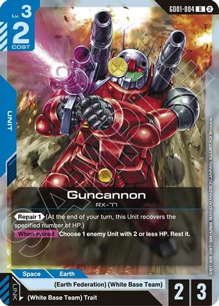 Guncannon (GD01-004) - Deck Build Box Freedom Ascension