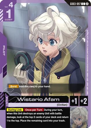 Wistario Afam (GD03-097) - Deck Build Box Freedom Ascension