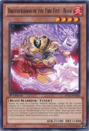 Brotherhood of the Fire Fist - Boar (JOTL-EN026) - Judgment of the Light Unlimited
