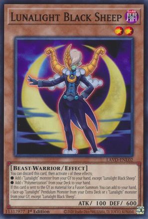 Lunalight Black Sheep (LAVD-ENL02) - Legendary Arc-V Decks 1st Edition