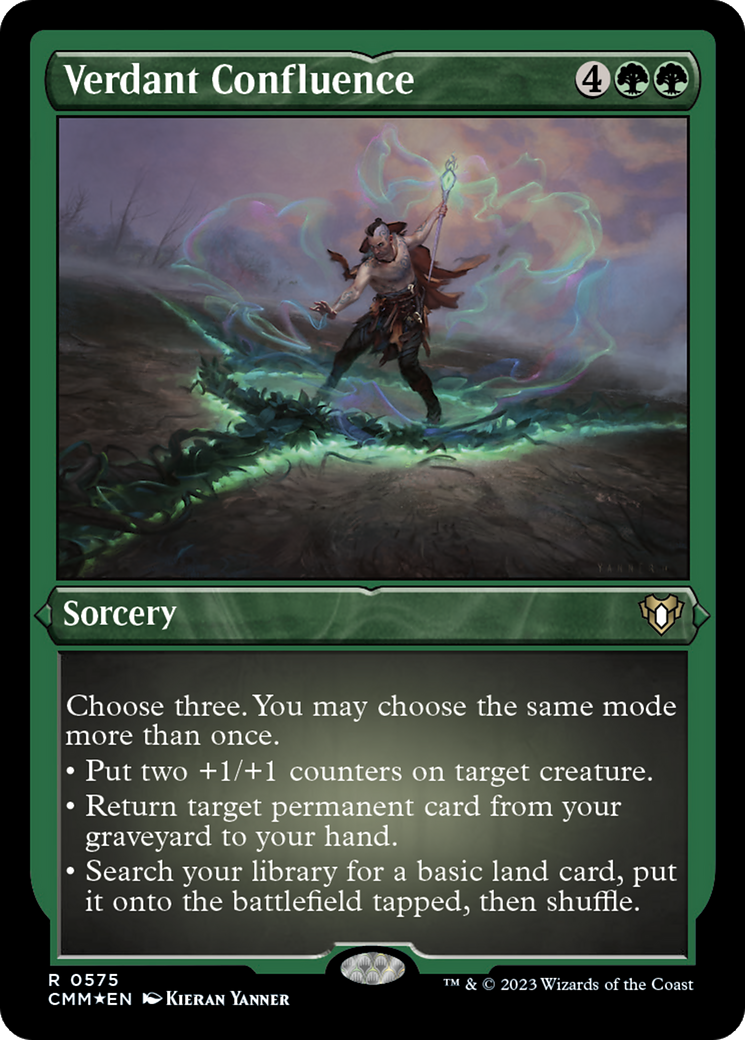 Verdant Confluence (Foil Etched) [Commander Masters] | The CG Realm