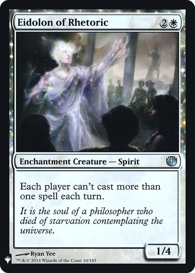 Eidolon of Rhetoric (LIST-JOU-10) - The List: (enchantment) Foil