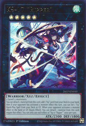 K9-17 Ripper (26LP-EN010) - Limited Pack World Championship 2026 1st Edition