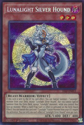 Lunalight Silver Hound (Secret Rare) (26LP-EN012) - Limited Pack World Championship 2026 1st Edition