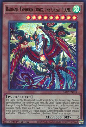 Radiant Typhoon Fonix, the Great Flame (26LP-EN014) - Limited Pack World Championship 2026 1st Edition