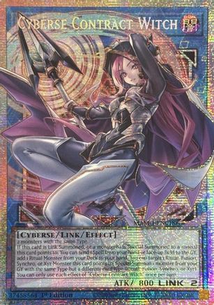 Cyberse Contract Witch (Starlight Rare) (Extended Art) (MAMO-EN018) - Magnificent Monsters 1st Edition