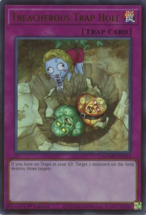 Treacherous Trap Hole (MAMO-EN114) - Magnificent Monsters 1st Edition