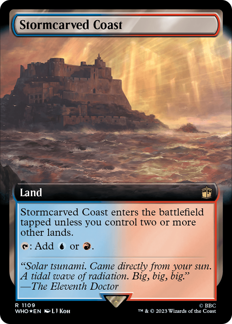 Stormcarved Coast (Extended Art) (Surge Foil) [Doctor Who] | The CG Realm