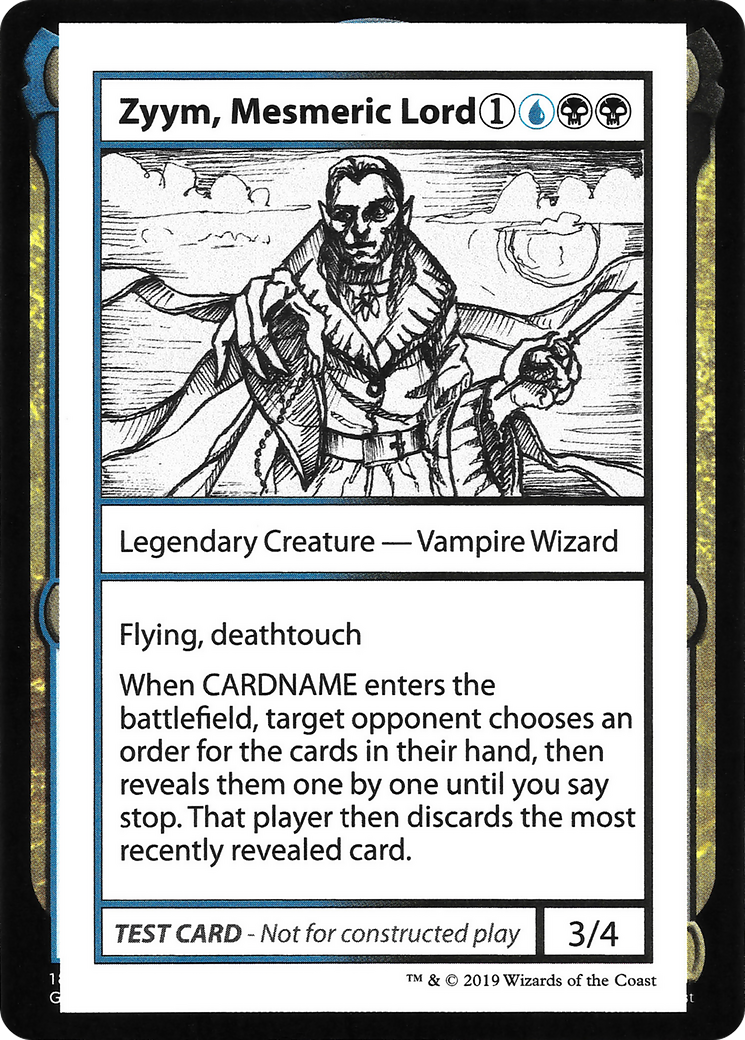 Zyym, Mesmeric Lord (No PW Symbol) (CMB1-) - Mystery Booster Playtest Cards 2021