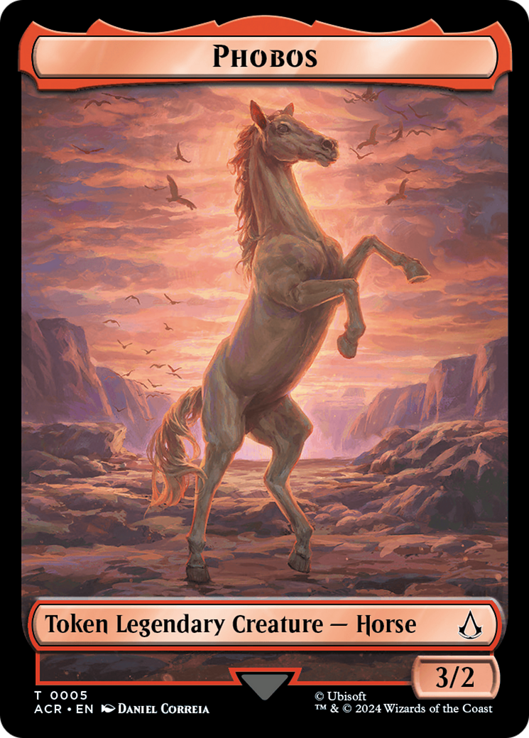 Assassin // Phobos Double-Sided Token (ACR-4 // 5) - Assassin's Creed Tokens Foil