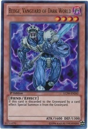 Beiige, Vanguard of Dark World (LCJW-EN242) - Legendary Collection 4: Joey's World 1st Edition