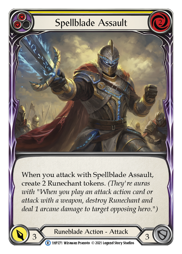 Spellblade Assault (Yellow) [1HP271] (History Pack 1) | The CG Realm
