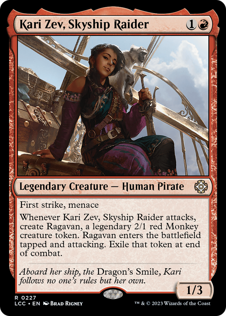 Kari Zev, Skyship Raider [The Lost Caverns of Ixalan Commander] | The CG Realm