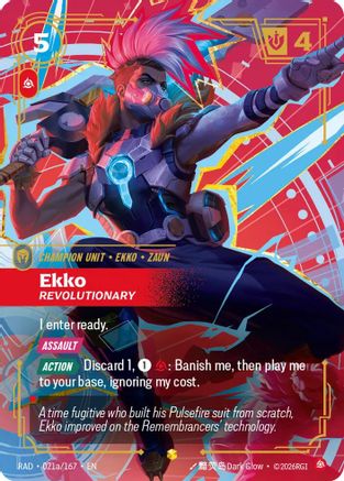 Ekko, Revolutionary (Alternate Art) (021a/167) - Radiance Foil