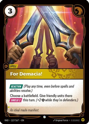 For Demacia! (117/167) - Radiance Foil