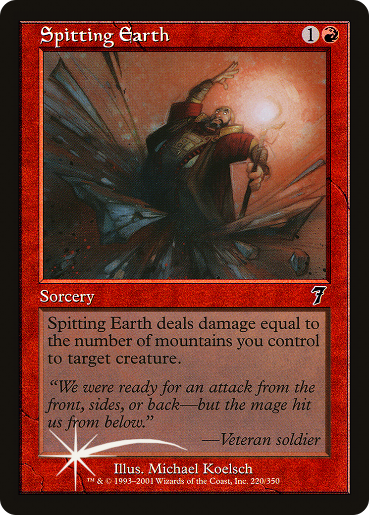 Spitting Earth (7ED-220) - 7th Edition Foil