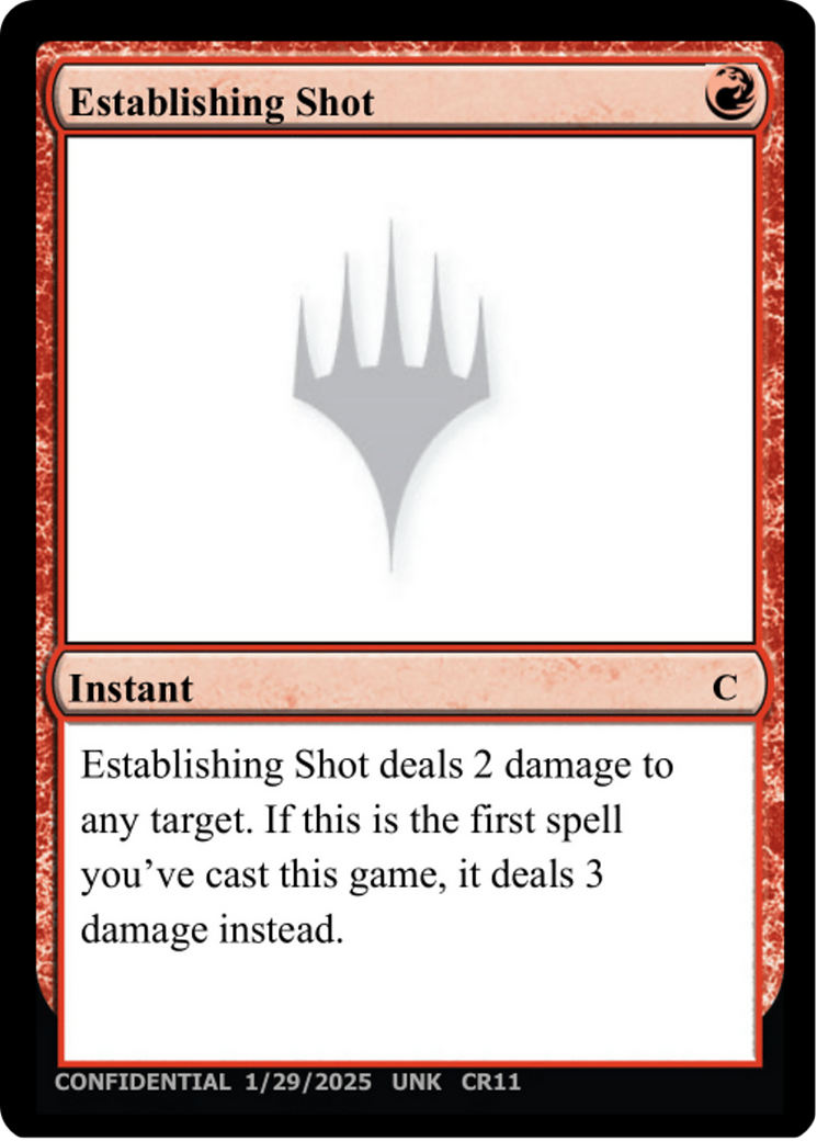 Establishing Shot (-) - Un-Known Event Playtest Cards