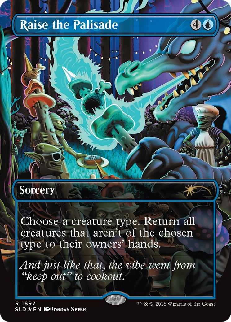 Raise the Palisade (Double Rainbow Foil) [Secret Lair Drop Series] | The CG Realm
