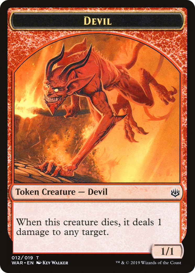 Devil Token (WAR-012) - War of the Spark Tokens