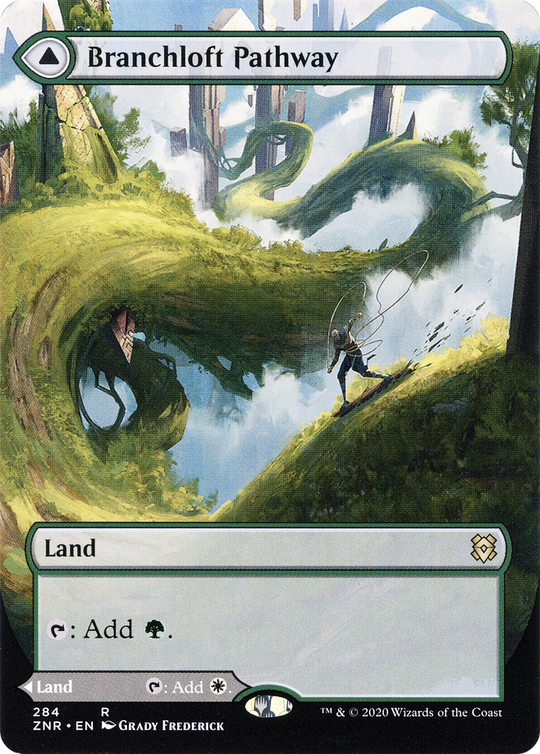 Branchloft Pathway (Borderless) (ZNR-284) - Zendikar Rising: (Showcase)
