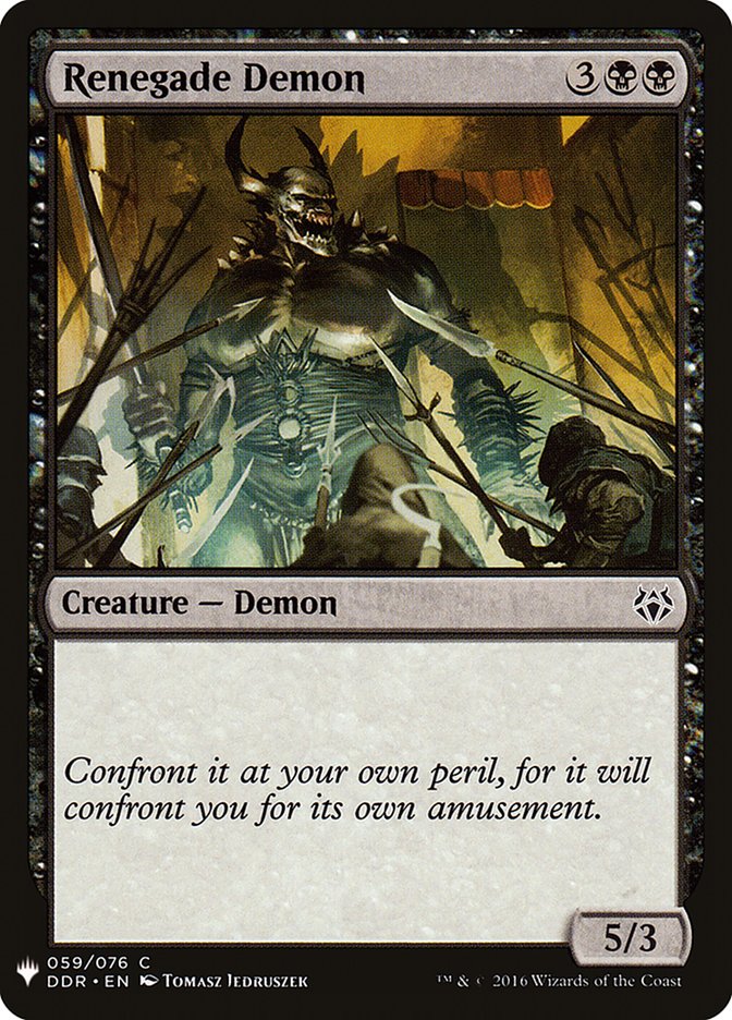 Renegade Demon [Mystery Booster] | The CG Realm