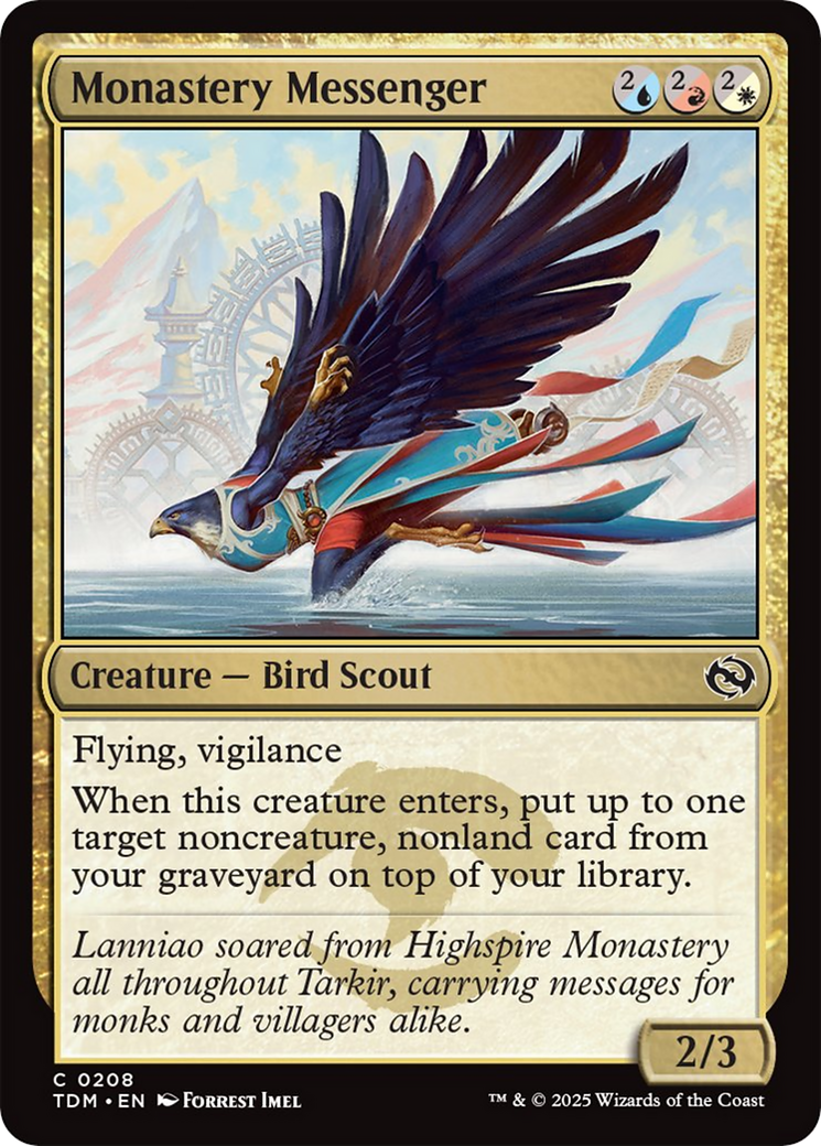 Monastery Messenger [Tarkir: Dragonstorm] | The CG Realm