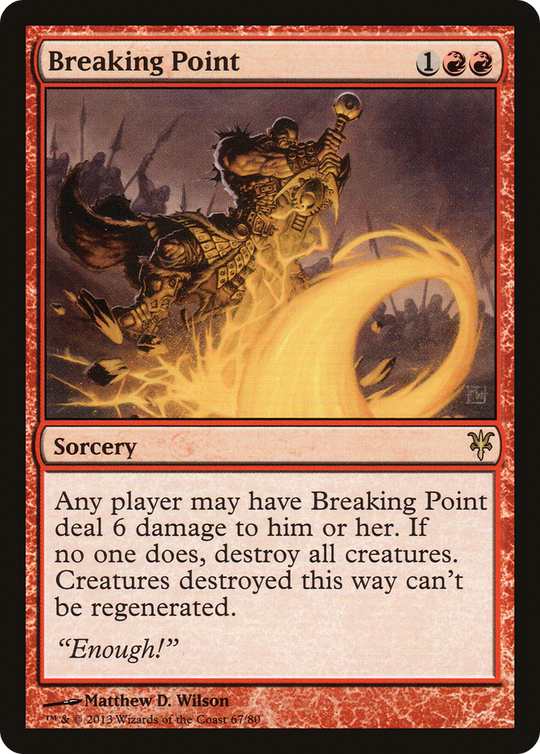 Breaking Point (DDK-067) - Duel Decks: Sorin vs. Tibalt