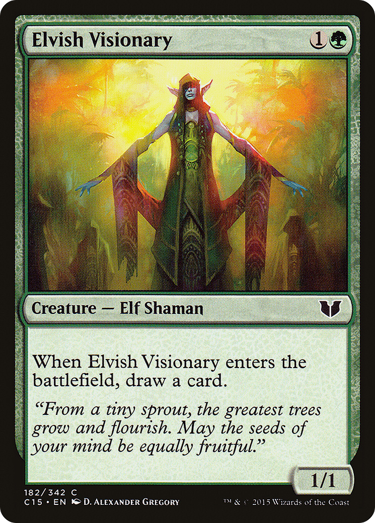 Elvish Visionary (C15-162) - Commander 2015