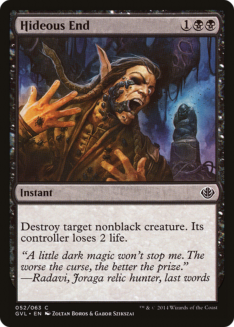 Hideous End (DD3-) - Duel Decks Anthology: Garruk vs. Liliana