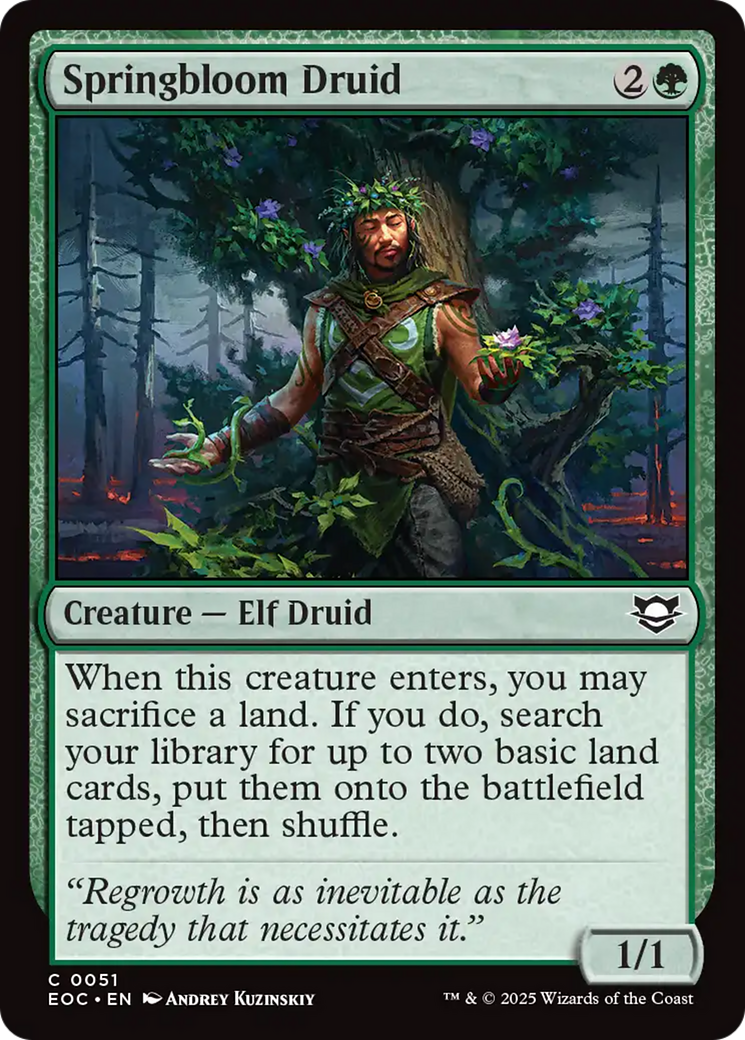 Springbloom Druid [Edge of Eternities Commander] | The CG Realm
