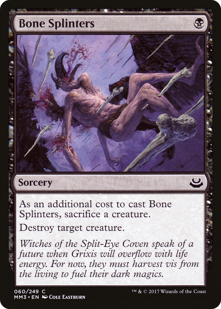 Bone Splinters (MM3-060) - Modern Masters 2017