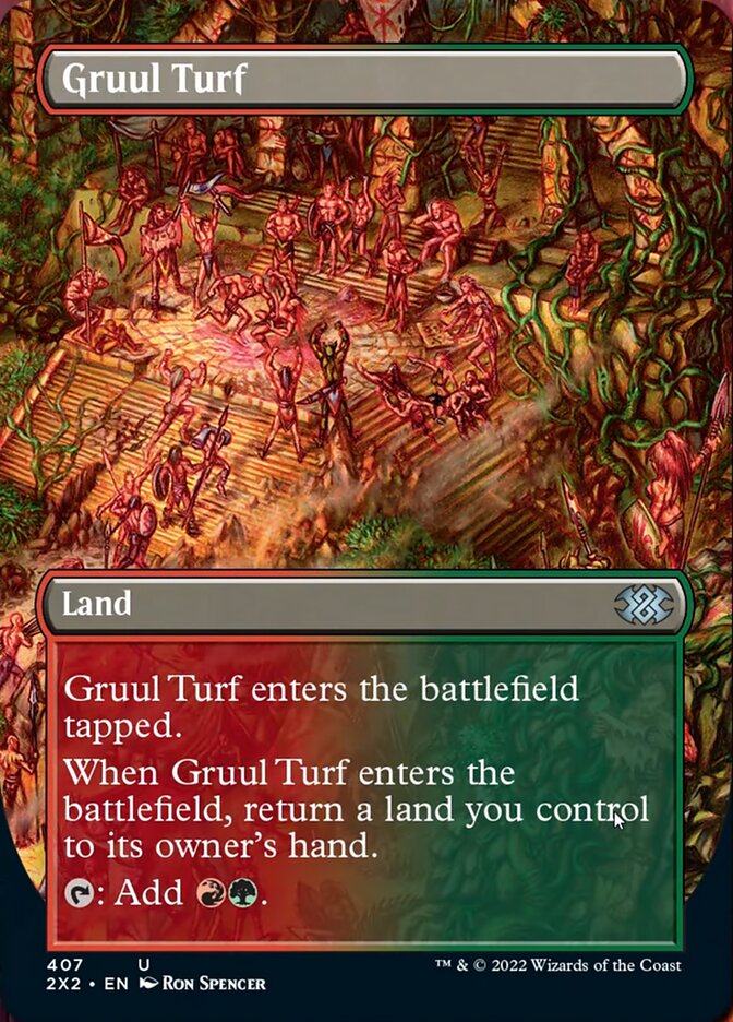 Gruul Turf (Borderless Alternate Art) [Double Masters 2022] | The CG Realm