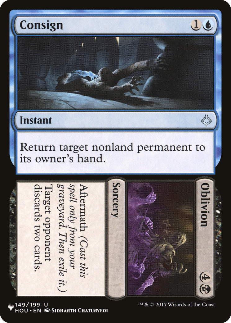 Consign // Oblivion (LIST-HOU-149) - The List