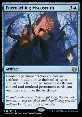Encroaching Mycosynth (Promo Pack) [Phyrexia: All Will Be One Promos] | The CG Realm