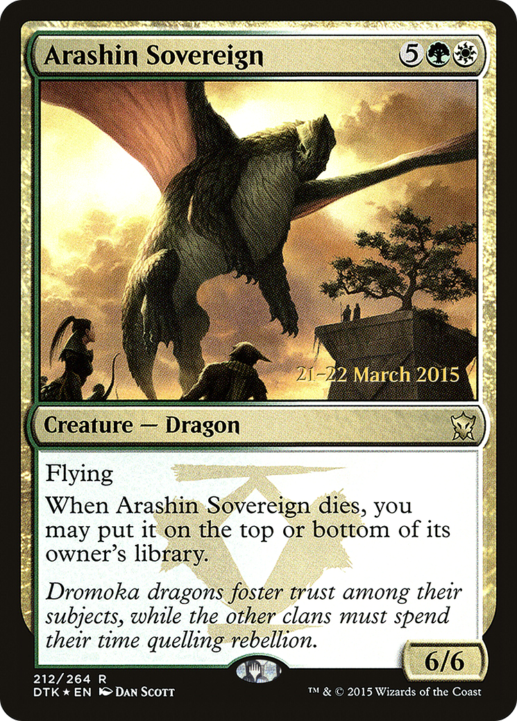 Arashin Sovereign (PRE-212) - Dragons of Tarkir Promos Foil